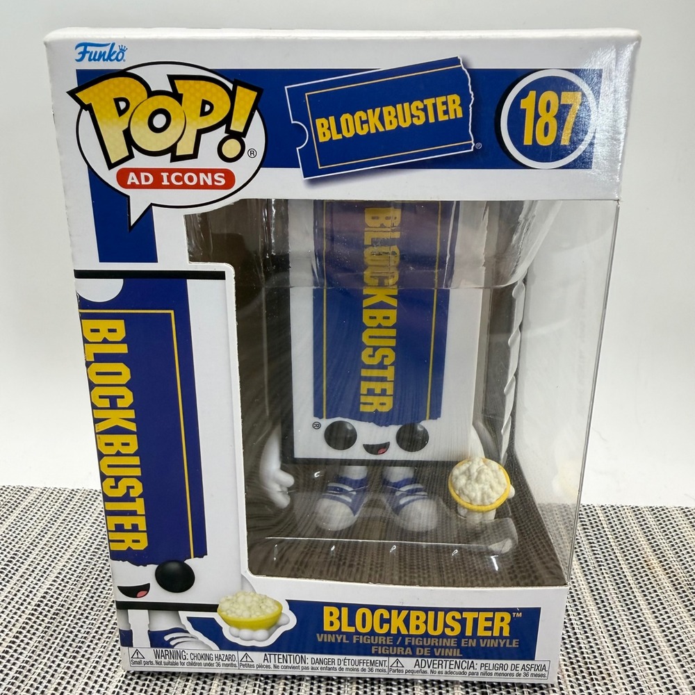 Funko Pop Ad Icons Blockbuster 187 Vinyl Figure VHS Case Movie Rental Retro 90s